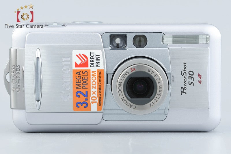 Canon PowerShot S30 Lavender Silver 3.2 MP Digital Camera w/ Box