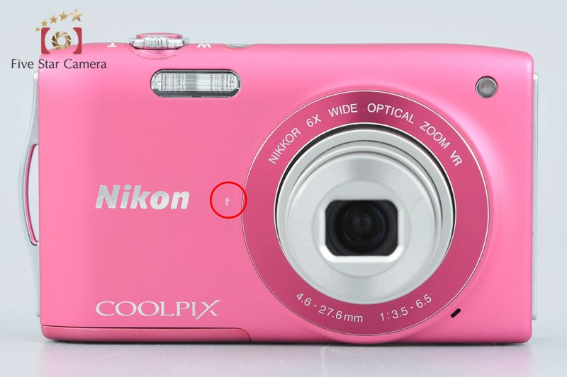 Nikon COOLPIX S3300 Strawberry Pink 16.0 MP Digital Camera