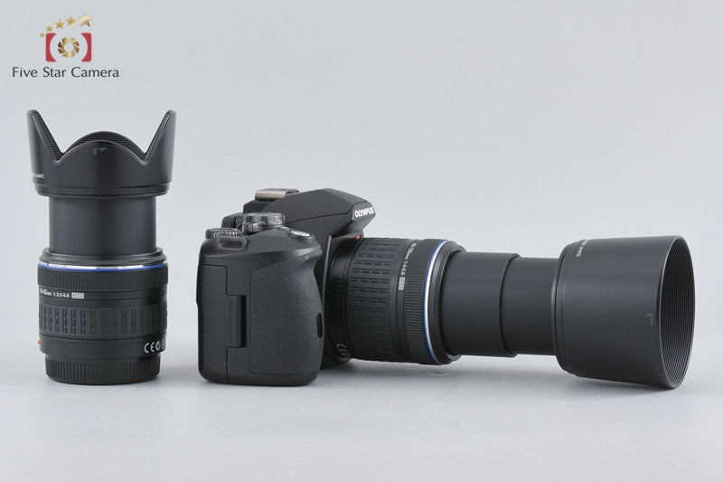 "Count 3,570" Olympus E-510 10.0 MP Digital SLR Camera 14-42 40-150 Lenses