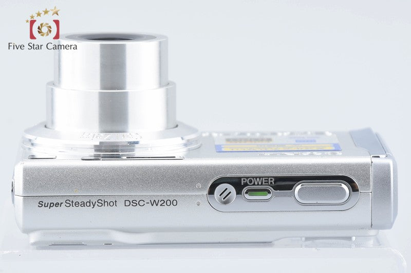 SONY Cyber-shot DSC-W200 Silver 12.1 MP Digital Camera [Japanese Language Only]
