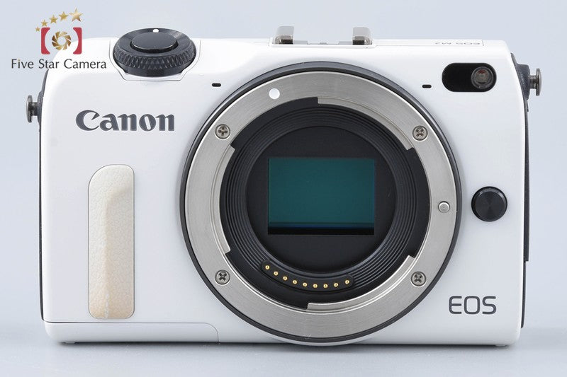 Canon EOS M2 White 18.0 MP Digital Mirrorless Camera EF-M 18-55 IS STM Lens