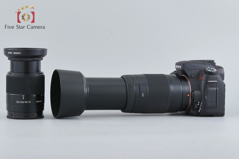 Sony Alpha α200 DSLR-A200 Black 18-70 75-300 Lenses [Japanese Language Only]