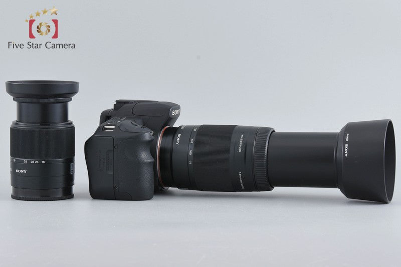 Sony Alpha α200 DSLR-A200 Black 18-70 75-300 Lenses [Japanese Language Only]