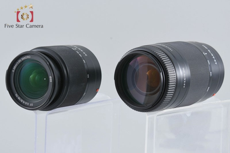 Sony Alpha α200 DSLR-A200 Black 18-70 75-300 Lenses [Japanese Language Only]