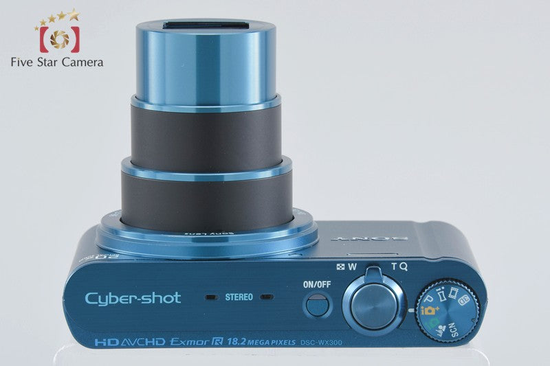 SONY Cyber-shot DSC-WX300 Blue 18.2 MP Digital Camera [Multiple Languages]