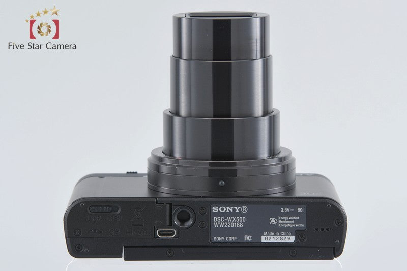 SONY Cyber-shot DSC-WX500 Black 18.2 MP Digital Camera [Multiple Languages]