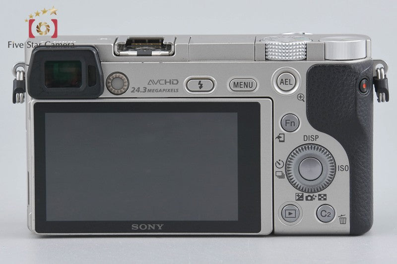 Sony α6000 ILCE-6000 Silver 24.3 MP Digital Camera [Multiple Languages]