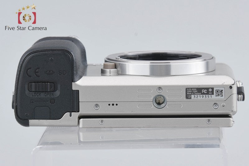 Sony α6000 ILCE-6000 Silver 24.3 MP Digital Camera [Multiple Languages]