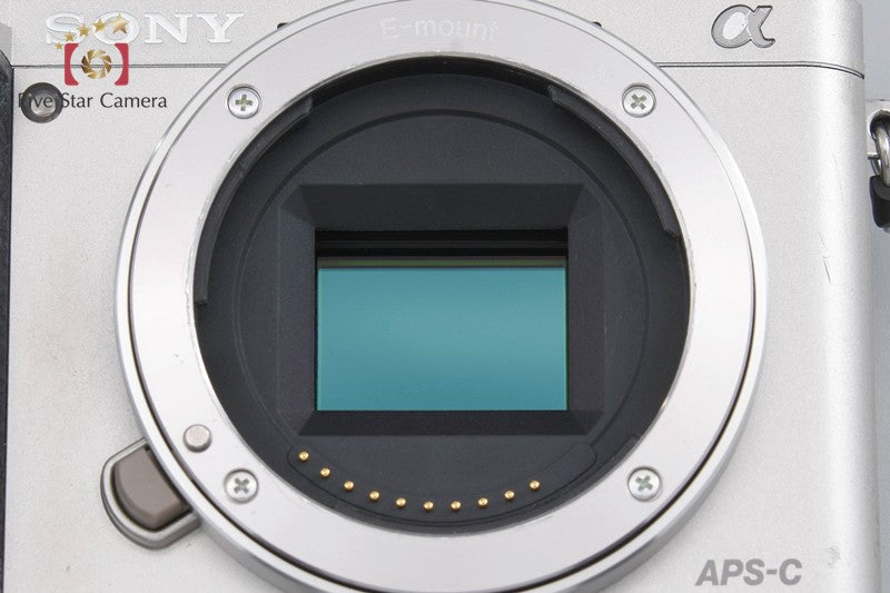 Sony α6000 ILCE-6000 Silver 24.3 MP Digital Camera [Multiple Languages]