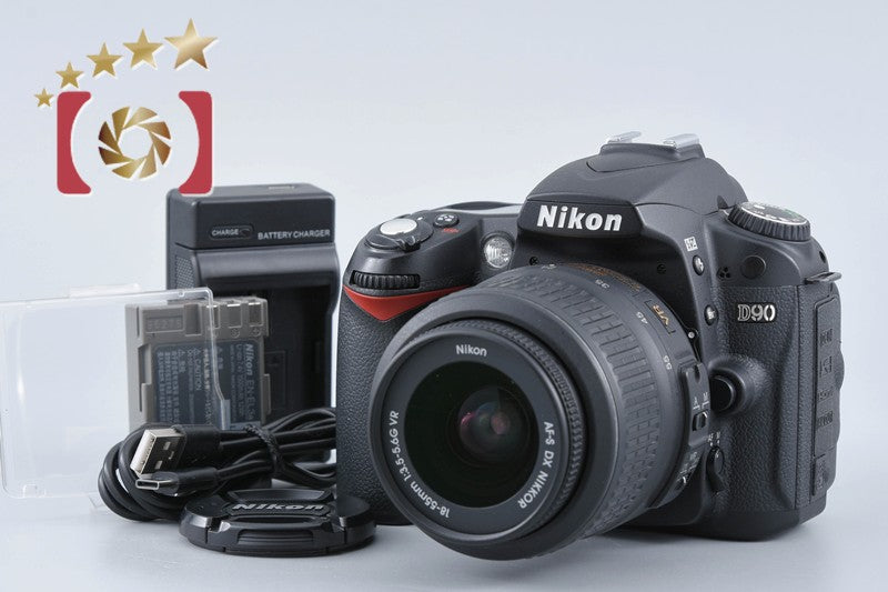 Nikon D90 12.3 MP DSLR Camera AF-S DX 18-55 G VR Lens