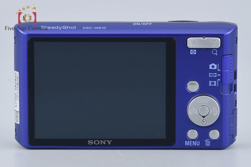 Sony Cyber-Shot DSC-W610 Blue 14.1 MP Digital Camera [Japanese Language Only]