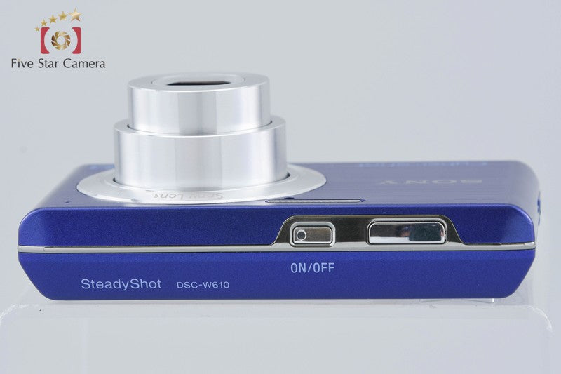 Sony Cyber-Shot DSC-W610 Blue 14.1 MP Digital Camera [Japanese Language Only]