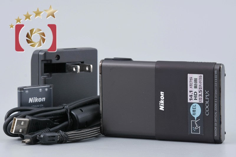 Nikon COOLPIX S80 Proud Black 14.1 MP Digital Camera