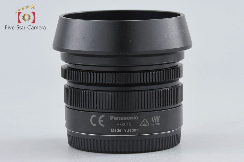 Panasonic LEICA DG SUMMILUX 15mm f/1.7 ASPH. H-X015-K Black