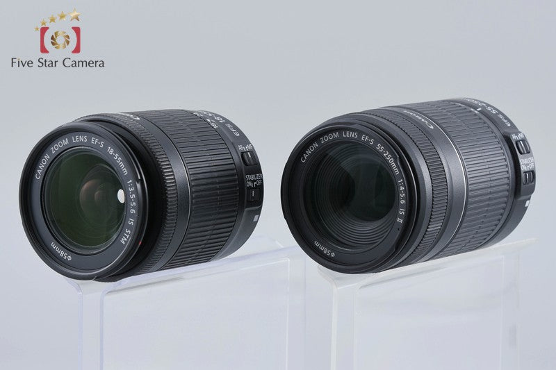 "Count 1,703" Canon EOS Kiss X7 / Rebel SL1 / 100D 18.0 MP 18-55 55-250 Lenses