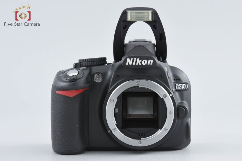 "Shutter count 1,394" Nikon D3100 Black 14.2 MP Digital SLR Camera 18-55 VR Lens