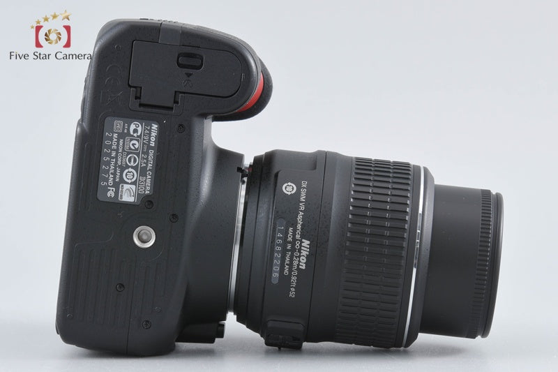 "Shutter count 1,394" Nikon D3100 Black 14.2 MP Digital SLR Camera 18-55 VR Lens