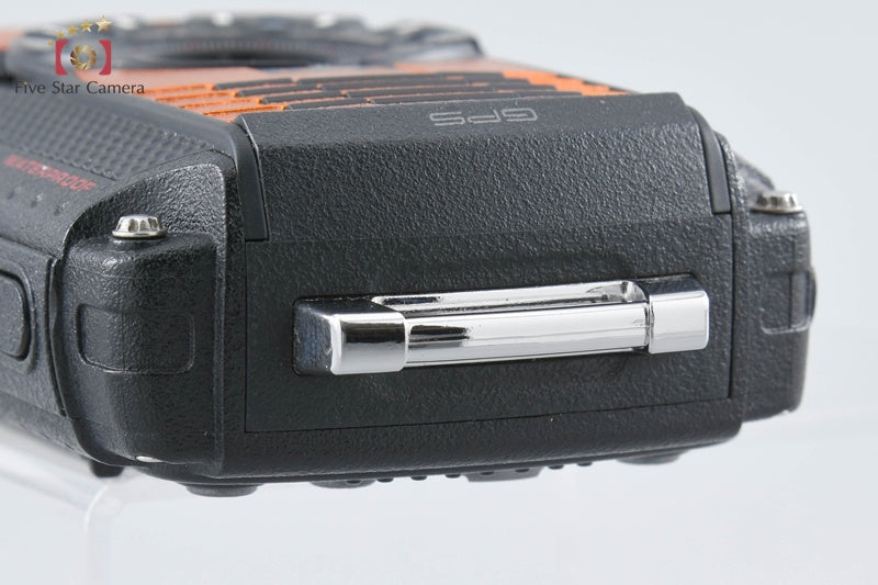 "Count 1,620" Ricoh Pentax WG-5 GPS Orange 16.0 MP Waterproof Action Camera