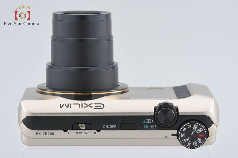 Casio HIGH SPEED EXILIM EX-ZR300 Gold 16.1 MP Digital Camera