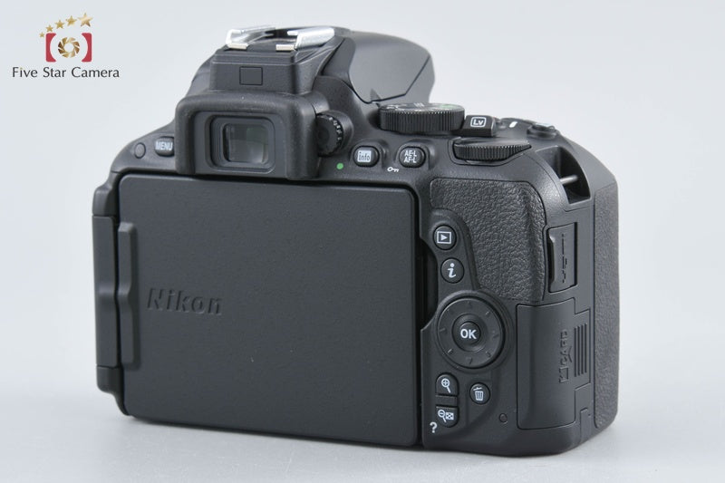 "Shutter count 53" Nikon D5500 Black 24.2 MP DSLR Camera 18-55 VR II Lens w/ Box