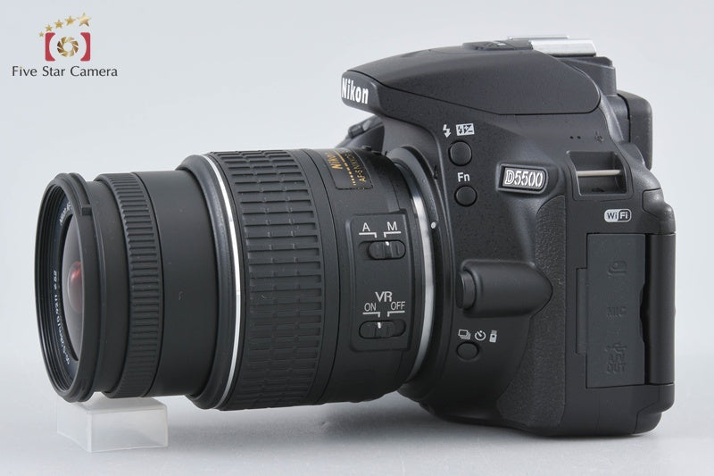 "Shutter count 53" Nikon D5500 Black 24.2 MP DSLR Camera 18-55 VR II Lens w/ Box