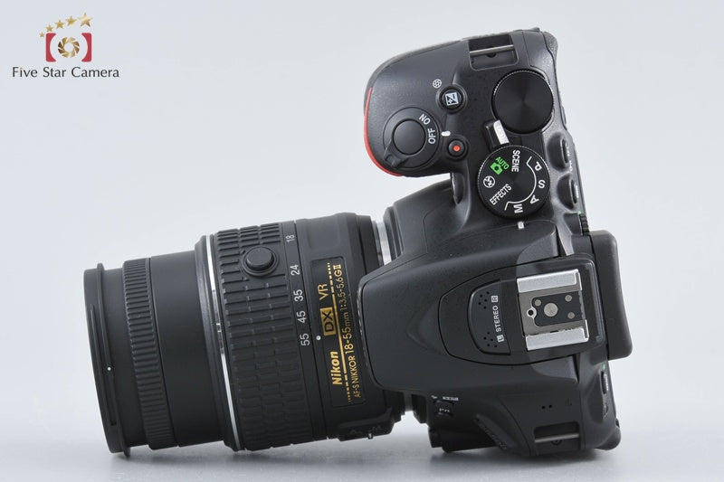 "Shutter count 53" Nikon D5500 Black 24.2 MP DSLR Camera 18-55 VR II Lens w/ Box