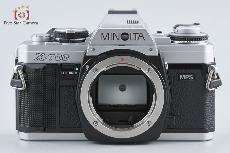 Minolta X-700 Silver 35mm SLR Film Camera + New MD 50mm f/1.4