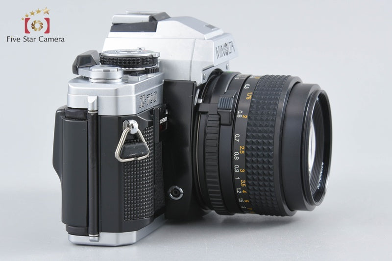 Minolta X-700 Silver 35mm SLR Film Camera + New MD 50mm f/1.4