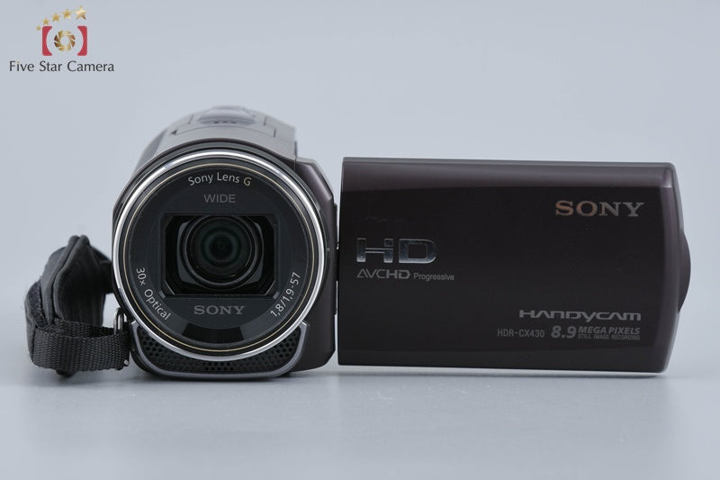 SONY HANDYCAM HDR-CX430V Brown Digital Video Camera [Japanese Language Only]
