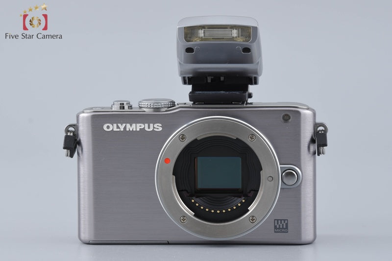 "Shutter count 800" Olympus PEN Lite E-PL3 Silver 12.3 MP 14-42 40-150 Lenses