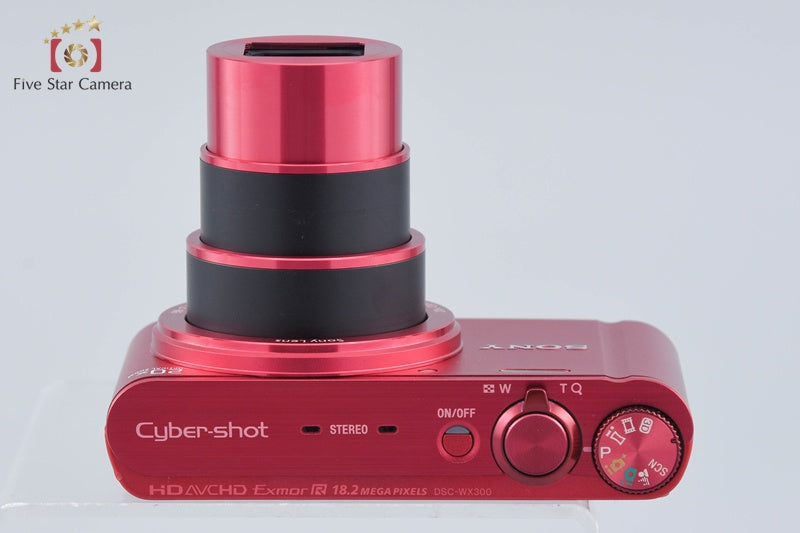 SONY Cyber-shot DSC-WX300 Red 18.2 MP Digital Camera [Multiple Languages]