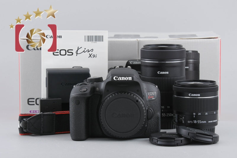 "Count 1,694" Canon EOS Kiss X9i / Rebel T7i / 800D 24.2 MP 18-55 55-250 Lenses