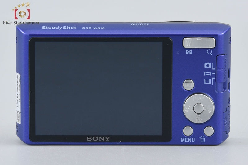 Sony Cyber-Shot DSC-W610 Blue 14.1 MP Digital Camera [Japanese Language Only]