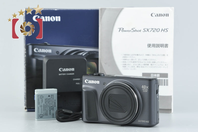 Canon PowerShot SX720 HS Black 20.3 MP Digital Camera w/ Box