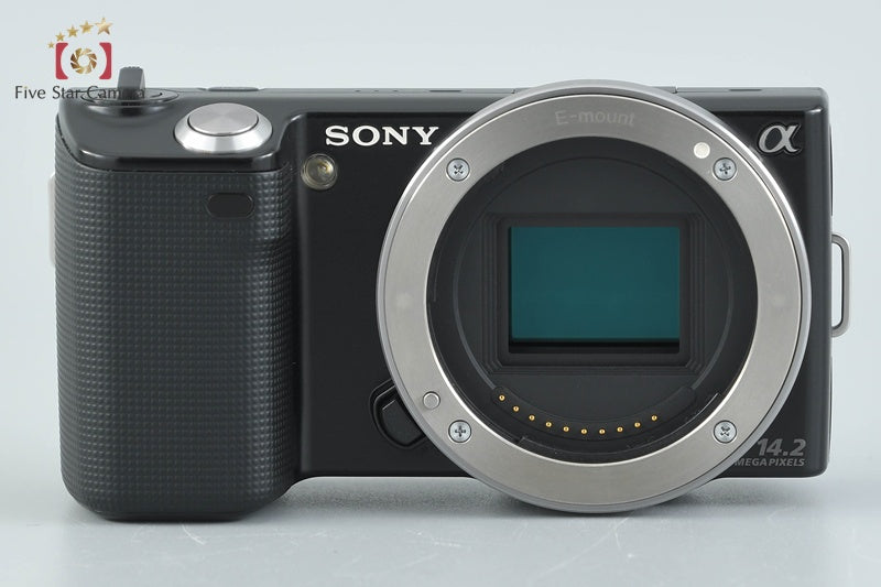 "Count 5,190" Sony α NEX-5 Black 16.1 MP 18-55 Lens [Japanese Language Only]