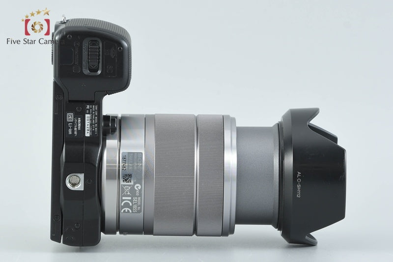 "Count 5,190" Sony α NEX-5 Black 16.1 MP 18-55 Lens [Japanese Language Only]
