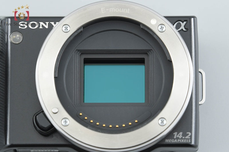 "Count 5,190" Sony α NEX-5 Black 16.1 MP 18-55 Lens [Japanese Language Only]