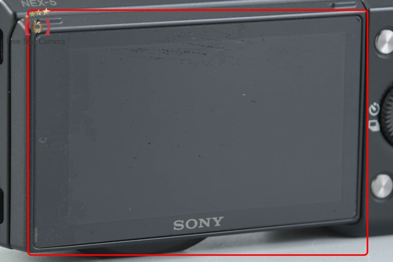 "Count 5,190" Sony α NEX-5 Black 16.1 MP 18-55 Lens [Japanese Language Only]
