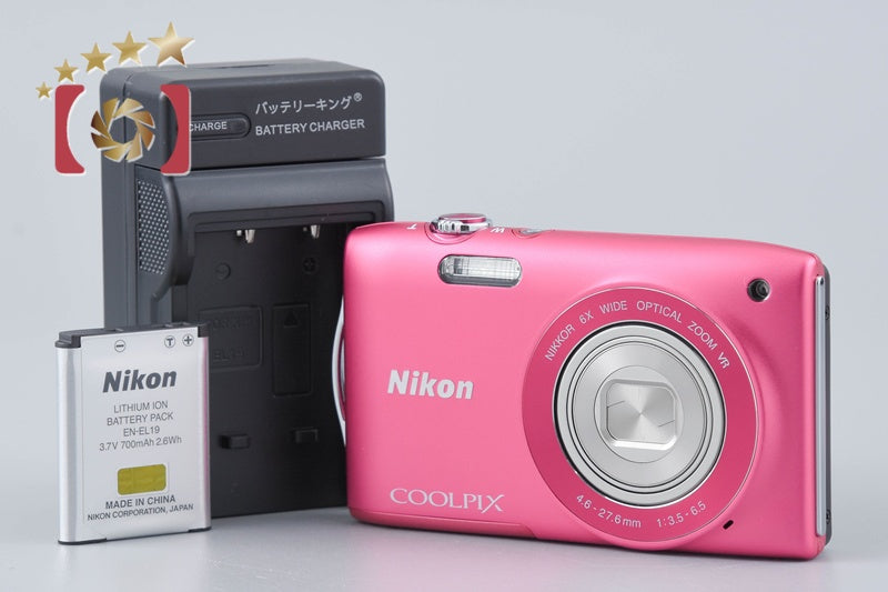 Nikon COOLPIX S3300 Strawberry Pink 16.0 MP Digital Camera