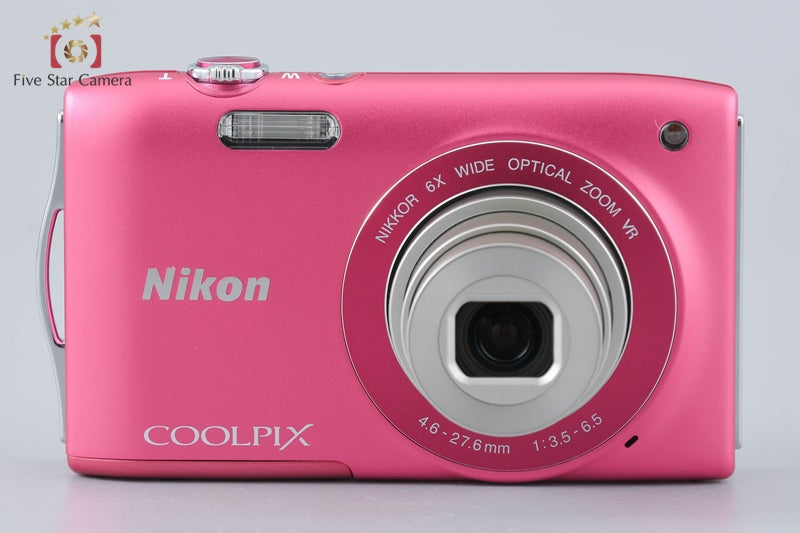 Nikon COOLPIX S3300 Strawberry Pink 16.0 MP Digital Camera
