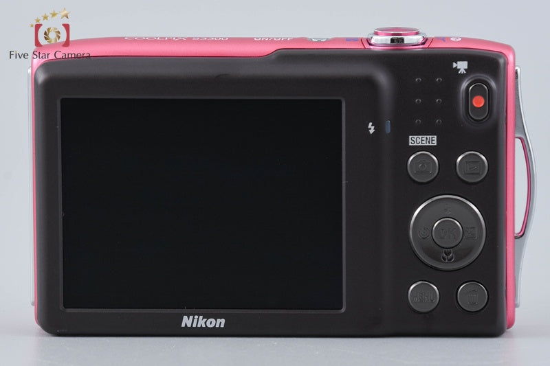 Nikon COOLPIX S3300 Strawberry Pink 16.0 MP Digital Camera