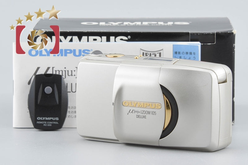 Olympus μ[mju:] ZOOM 105 DELUXE 35mm Point & Shoot Film Camera w/ Box