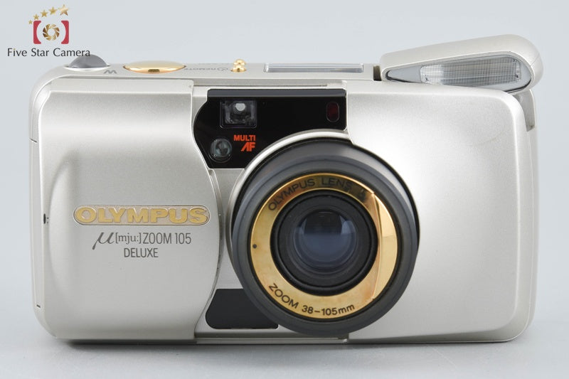 Olympus μ[mju:] ZOOM 105 DELUXE 35mm Point & Shoot Film Camera w/ Box