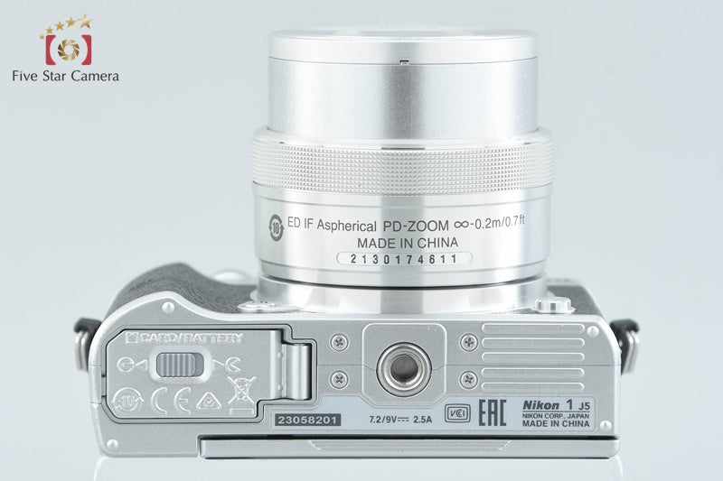 "Shutter count 3,853" Nikon 1 J5 Silver 20.8 MP Digital Camera 10-30 VR Lens