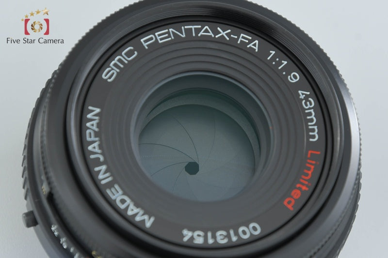 PENTAX SMC FA 43mm f/1.9 Limited Black