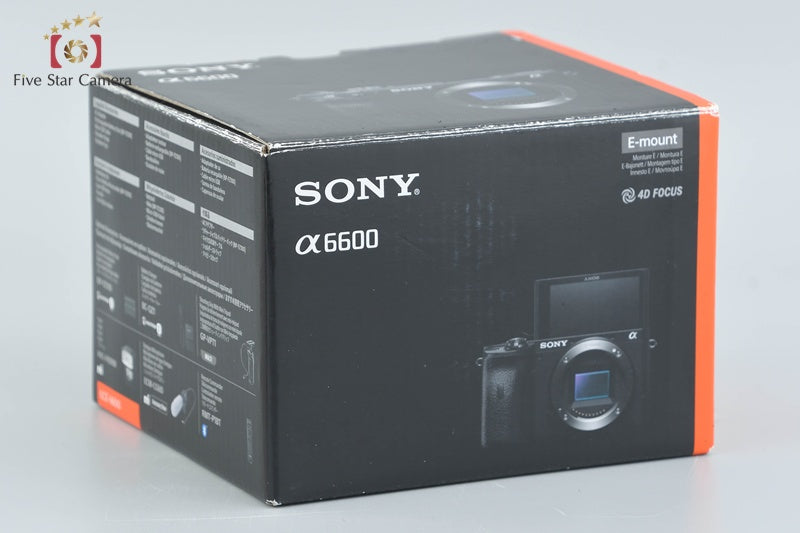 Sony Alpha α6600 ILCE-6600 24.2 MP Digital Camera Body [Japanese Language Only]