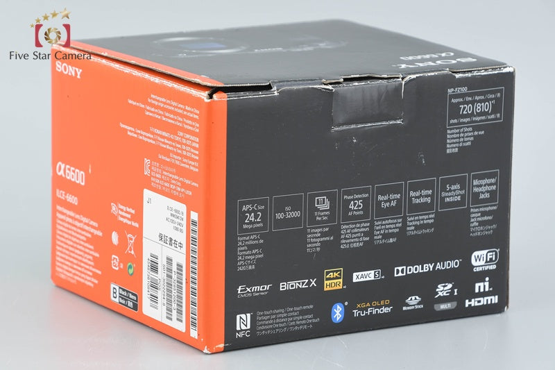 Sony Alpha α6600 ILCE-6600 24.2 MP Digital Camera Body [Japanese Language Only]
