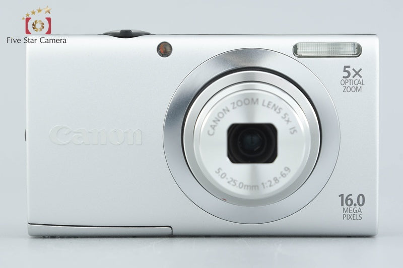 Canon PowerShot A2400 IS Silver 16.0 MP Digital Camera w/ Box