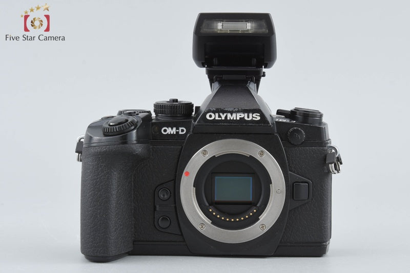 "Count 5,382" Olympus OM-D E-M1 Black 16.3 MP + 15mm f/8 Body Cap Lens w/ Box