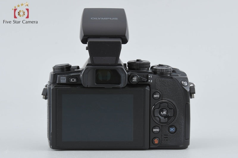 "Count 5,382" Olympus OM-D E-M1 Black 16.3 MP + 15mm f/8 Body Cap Lens w/ Box